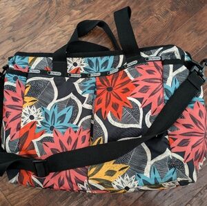 LeSportsac nylon diaper bag, multi color
